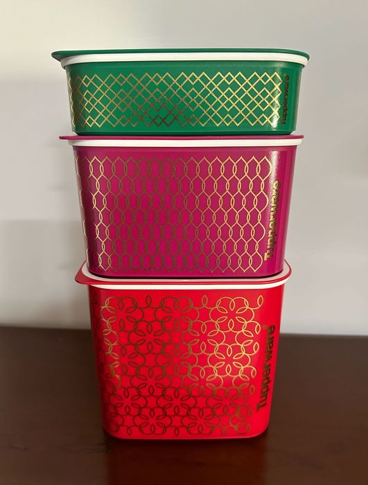 3 Caixas 500ml + 1.3L + 2.1L Tupperware