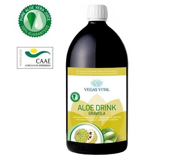 Aloe Vera Natural - Graviola e Cistus com Mel e Urtiga