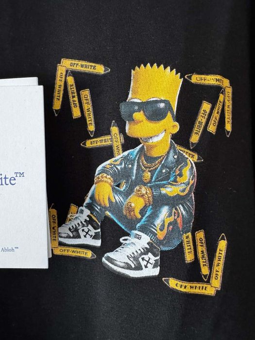 T-shirt Off White roz M/L Simson premium