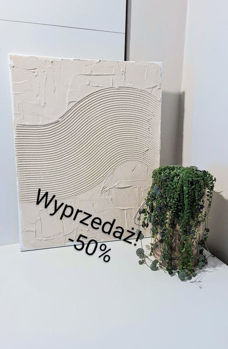 Wyprzedaż! Autorski obraz strukturalny "Nieskończoność I" – ręczni