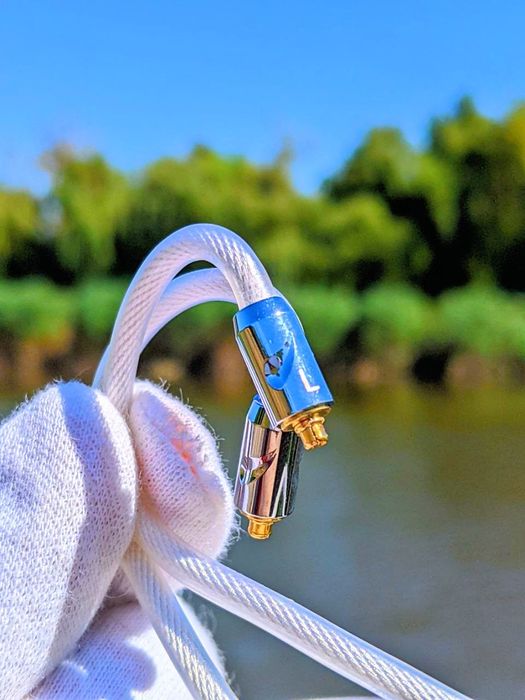 кабель для iem наушников mmcx 2pin 0.78 lytz type6 серебро,медь,золото