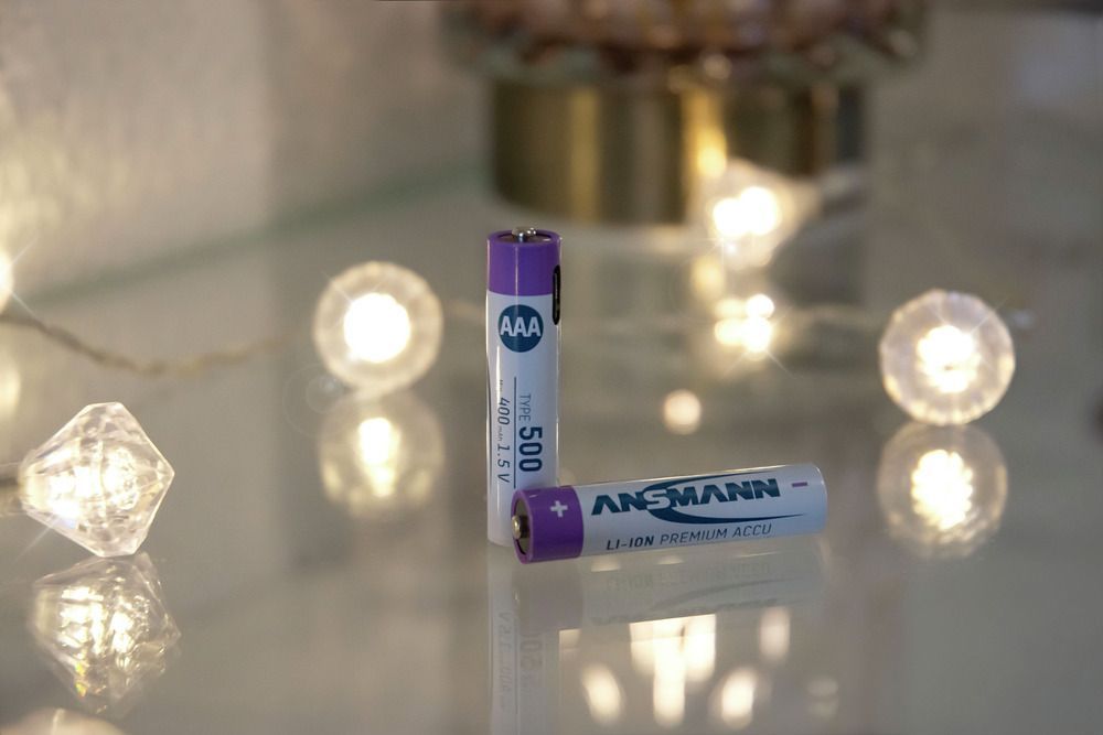 ansmann 400mah akumulatorki 4x aaa typ 500 ładowanie usb-c do urządzeń