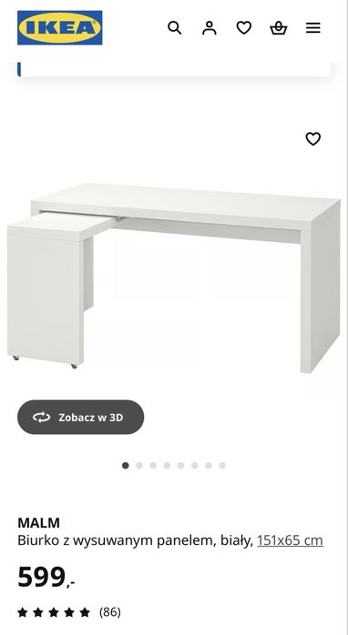 Biurko Ikea Malm