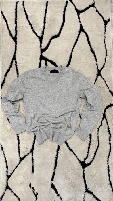 Sweter męski Reserved S szary , lekki nie ocieplany, klasyczny bawełna