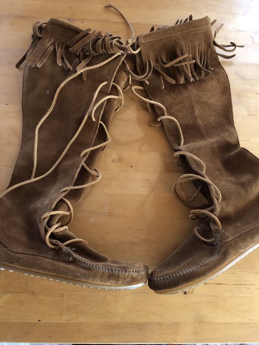 Botas mocassins camurça nr 37,5