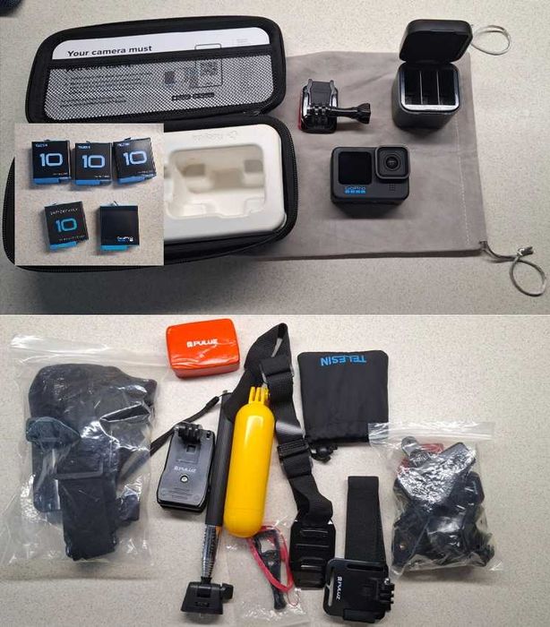 Kamerka sportowa GoPro 10 Black + gratisy