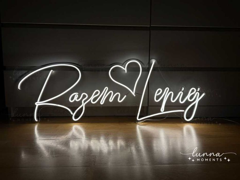 Razem Lepiej | Neon Ledon Napis Led | Autorska Produkcja