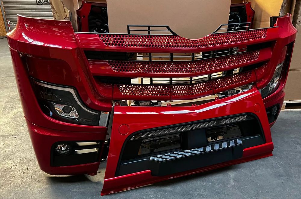 MERCEDES ACTROS MP5 MP4 PRZÓD ZDERZAK REFLEKTORY MASKA GRILL NAROŻNIKI