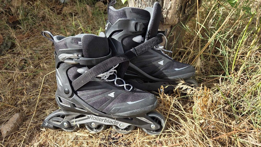 Patins Rollerblade Zetrablade 45 + Protecciones K2 em ótimo estado