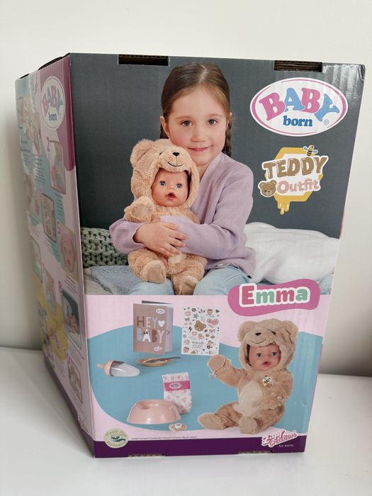 Лялька Baby Born Емма у костюмі ведмедика бейбі борн