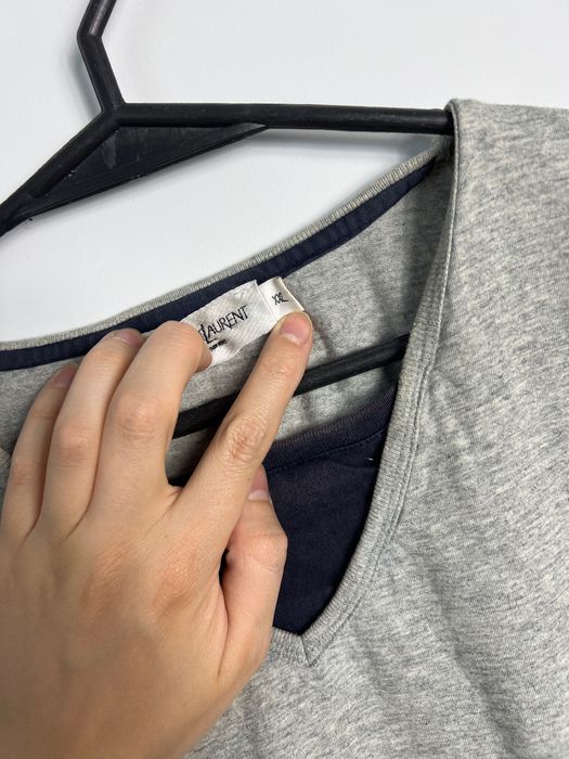 Tshirt Yves Saint Laurent YSL grey Koszulka