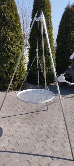 Trójnóg nierdzewny plus ruszt 60cm