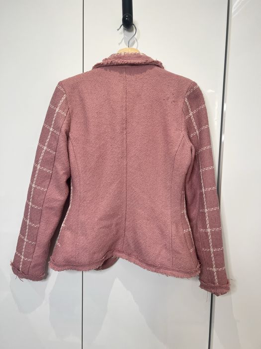 Casaco estilo tweed da marca MABEL, tamanho 42