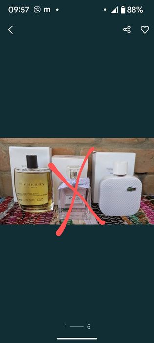 Парфуми та парфумована вода.