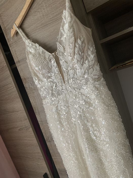 Suknia ślubna rybka błyszcząca