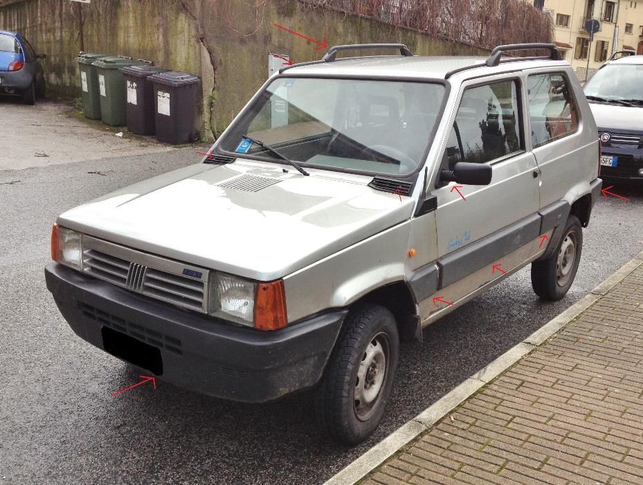 Fiat panda (diverso material)