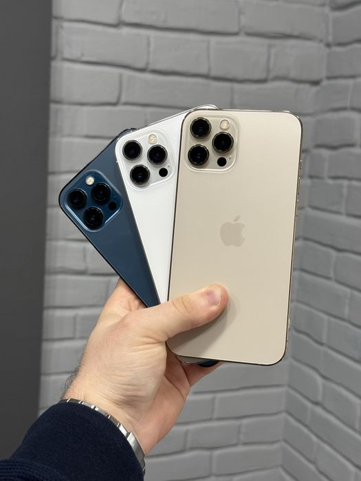 iphone 12 pro max 128/256gb синій, золотий, білий