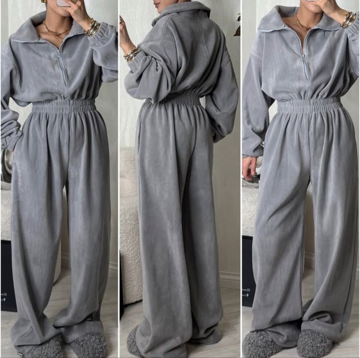 Флісовий комбінезон сірий 42-46р жіночий