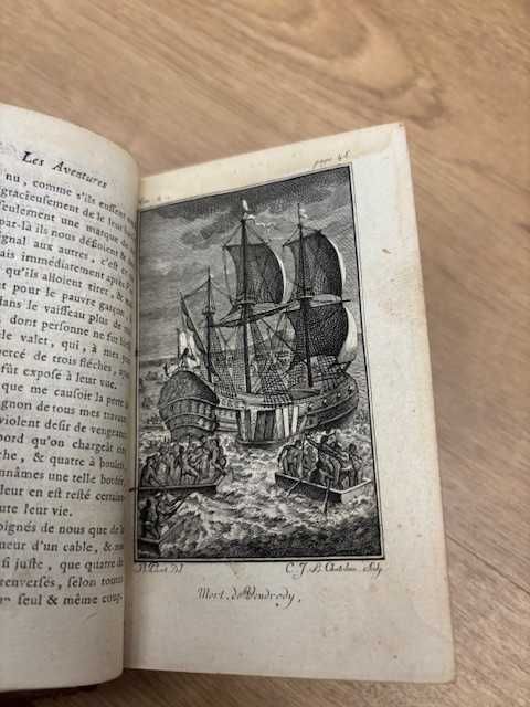 Livros antigos Robinson Crusoé  1784