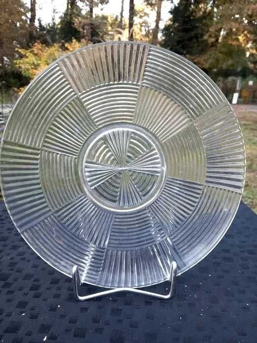 Półmisek szklany na ciastka, owoce