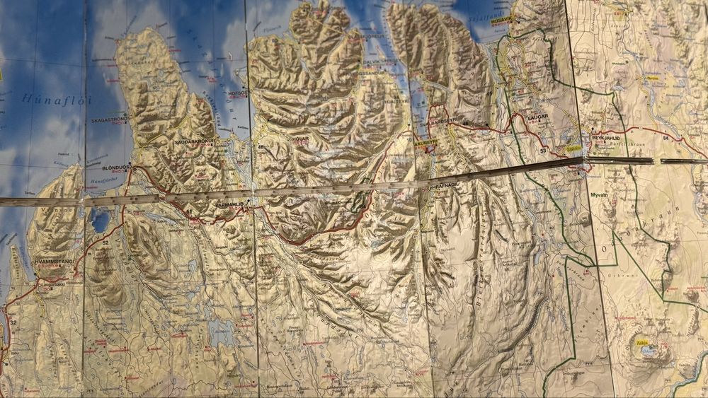 Islandia comfort map , adventure map