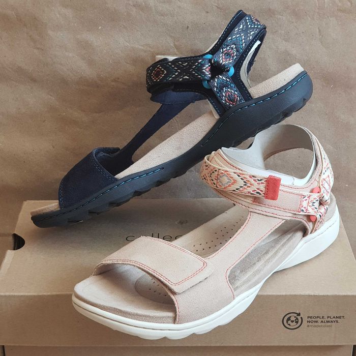 Сандалии босоножки кожа Clarks Amanda step 11US 8,5UK 42,5EU 28см