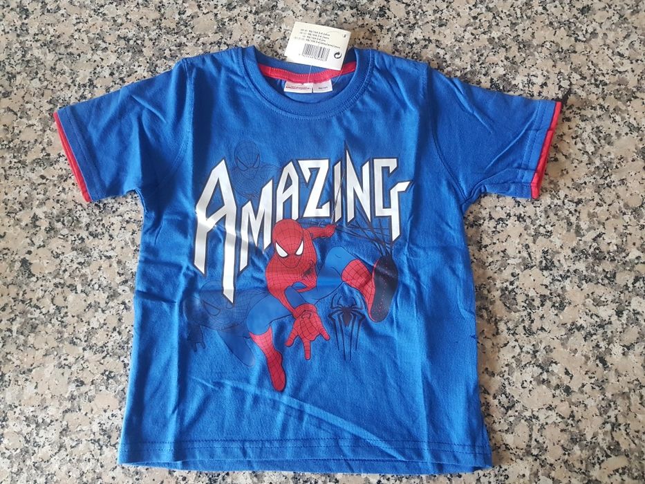 T-Shirt SPIDERMAN MARVEL - Tamanho 2-4 Anos