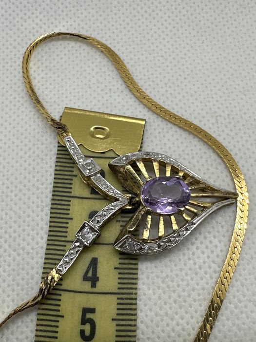 Колье серебро 835 Кольє позолота