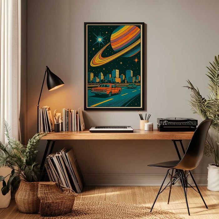 Poster Carro Vintage