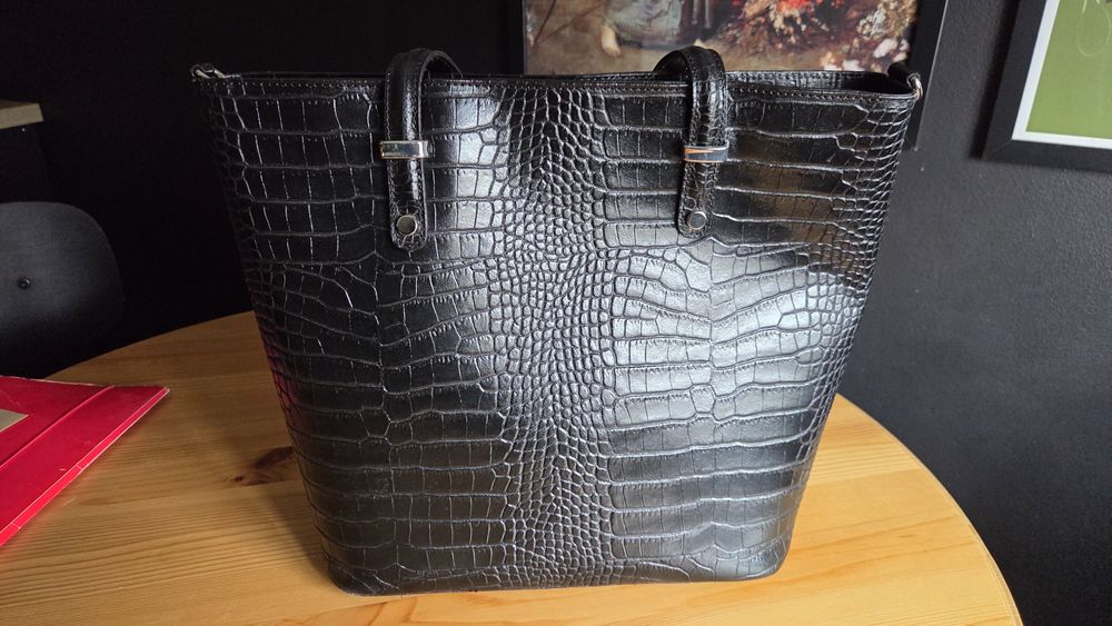 Torebka Vera Pelle Skóra Croc