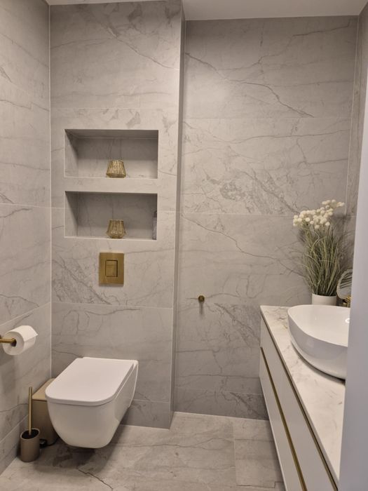 Remont łazienki płytki glazura, krótkie terminy