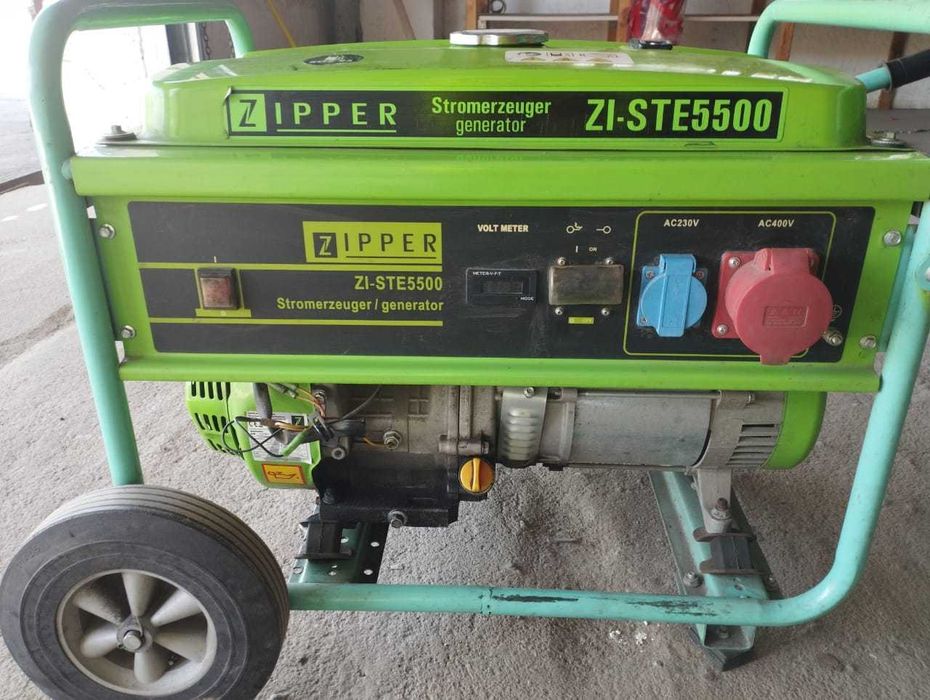 Генератор Zipper ZI-STE5500 (5.5 кВт, 2022 р.в.) — Стан відмінний ( в наявності 2 шт)