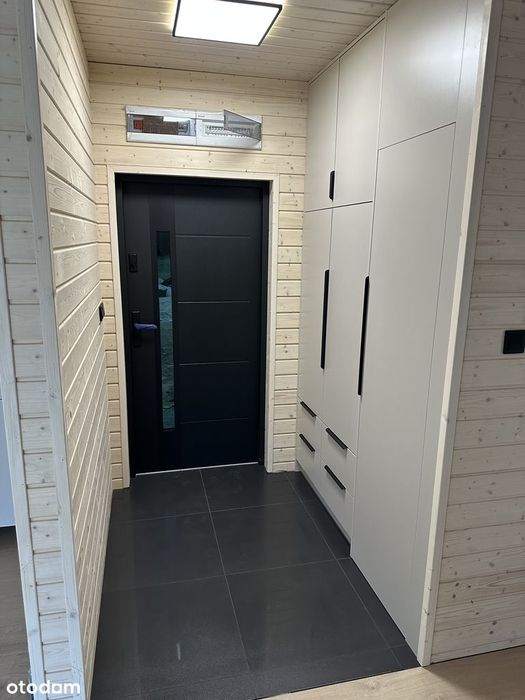 Nowoczesny dom 65m2 działka 1000m nad jeziorem przy lesie, kominek