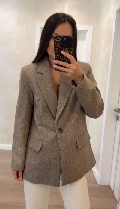 Блейзер Zara вовна в ялинку