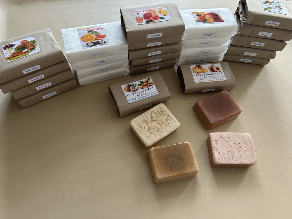 Мило скраб натуральне ручної роботи * мыло скраб ручной работы