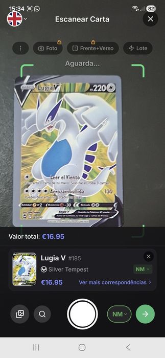 Cartas pokemon coleccionáveis