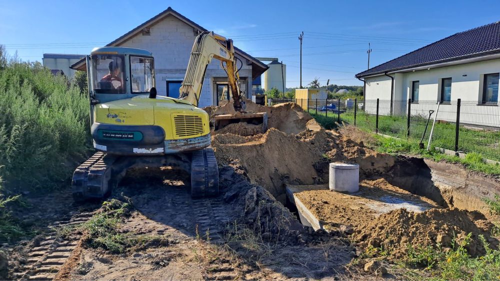 USŁUGI ZIEMNE Przygotowanie terenu pod budowę domów jednorodzinnych