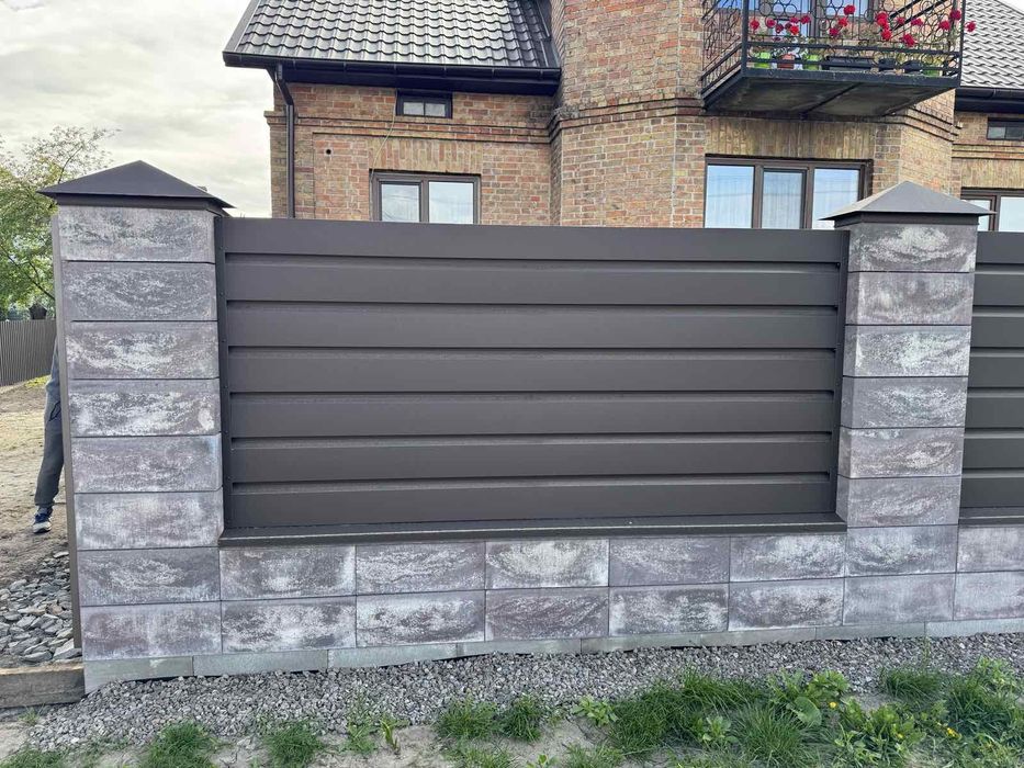 Блоки для паркану, забору. Власне виробництво