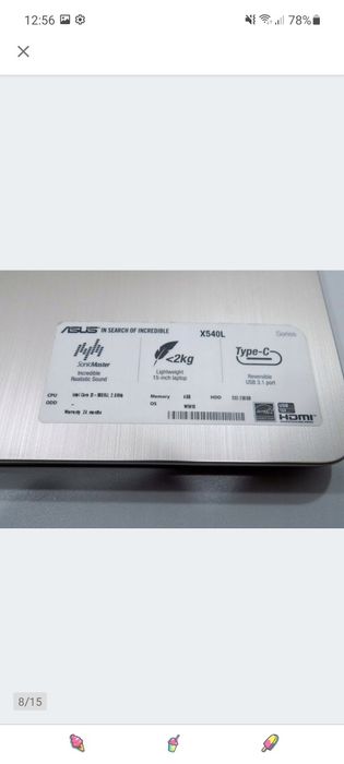 Laptop ASUS X540L