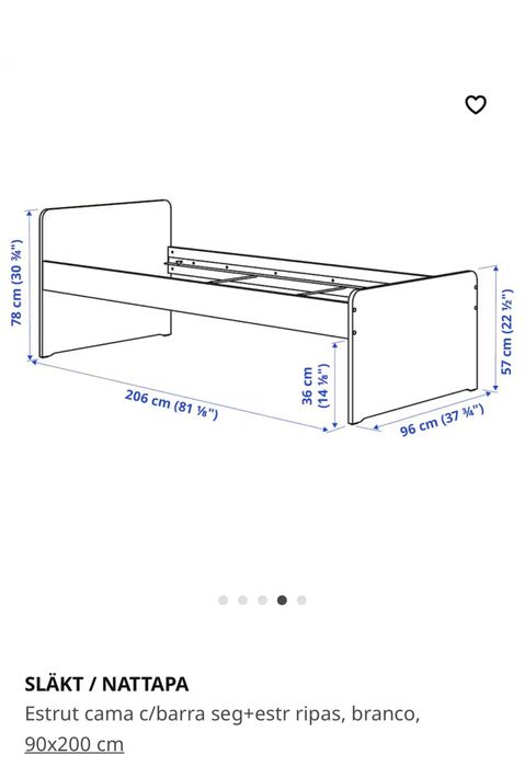 Cama de criança com colchao