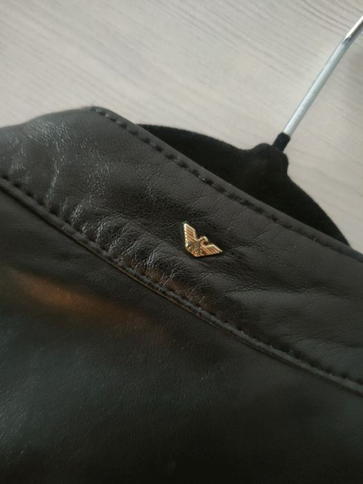 Kurtka skórzana Emporio Armani