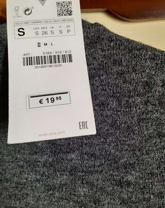Vestido Novo da Zara  c/ etiqueta