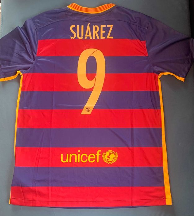 koszulka FC Barcelona, domowa 2015/16, nowa, Nike, XL, #9 Suarez