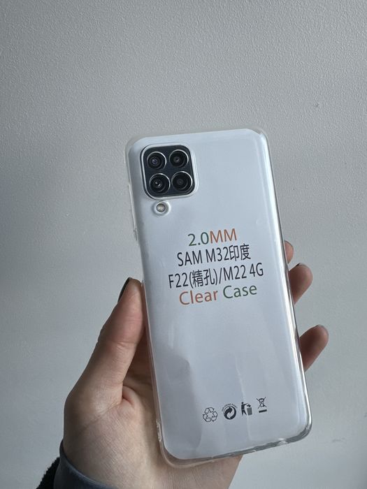 Etui 2mm przeźroczyste do SAMSUNG  M22/M32 4G