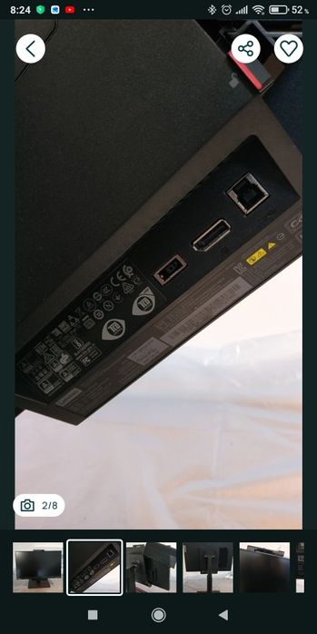 Monitor Touch Lenovo 22"