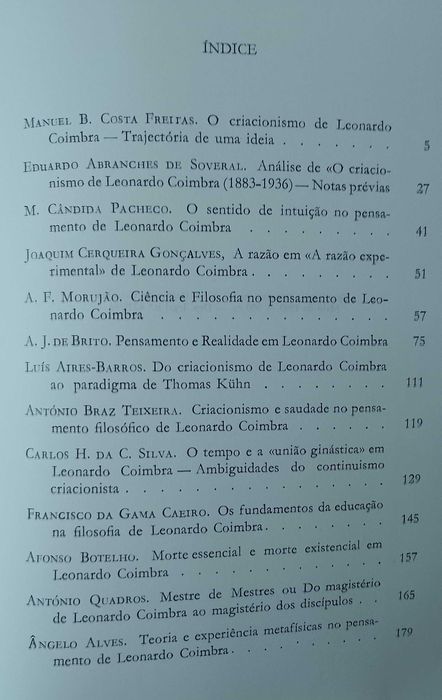 O Pensamento Filosófico de Leonardo Coimbra