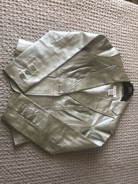 Кожаный пиджак, размер S