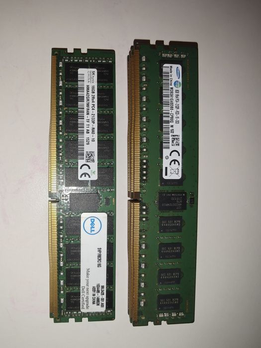 RAM RDIMM ECC DDR4 4x8GB 2x16GB