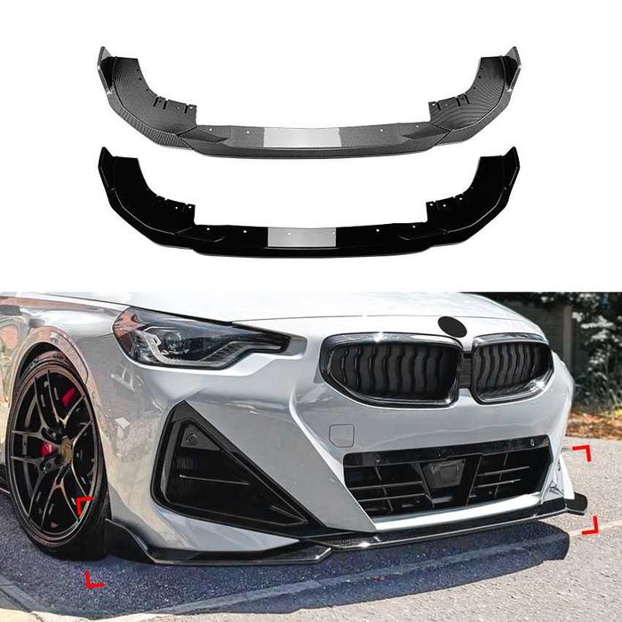 Сплиттер бампера M  БМВ 2 Г42 BMW G42 диффузор спойлер губа сплітер