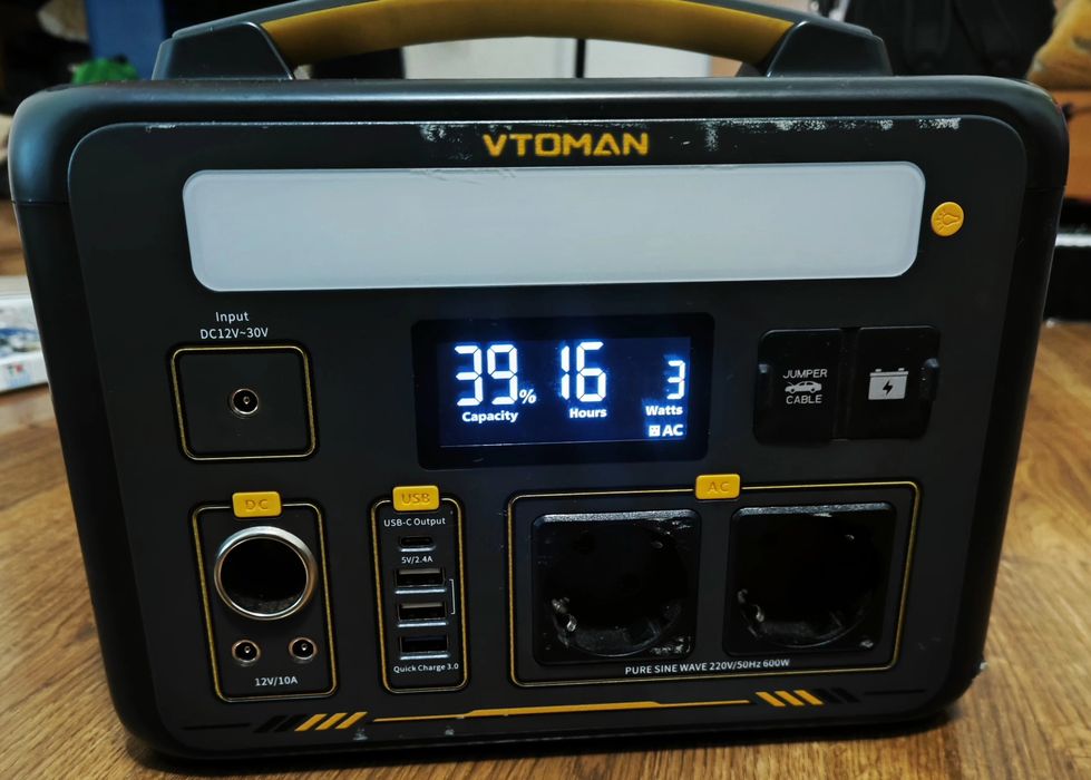 Зарядна станція 600w (до 1200W на піку) Vtoman Jump 600X